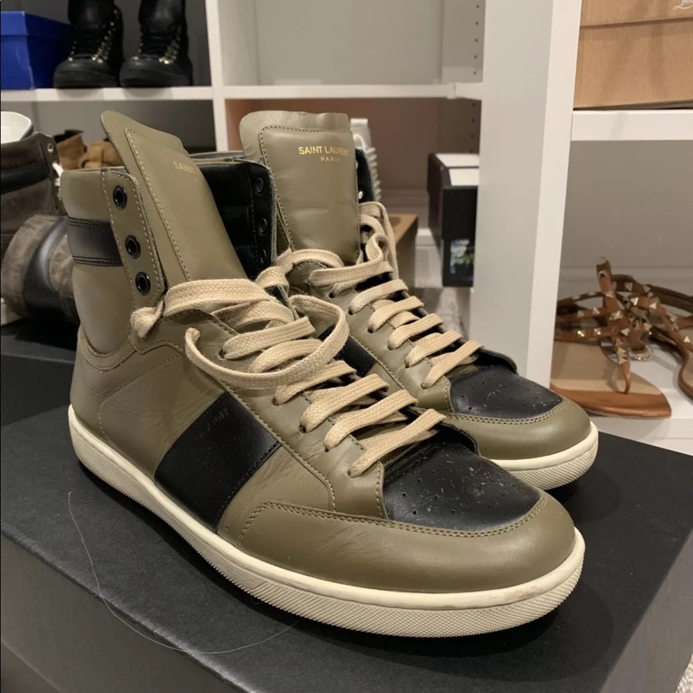 SAINT LAURENT HIGH TOP SNEAKERS